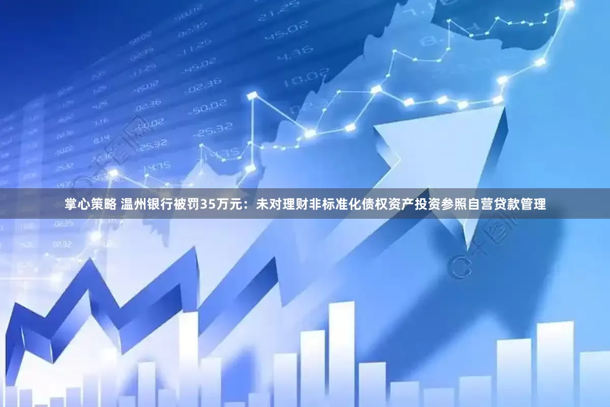 掌心策略 温州银行被罚35万元：未对理财非标准化债权资产投资参照自营贷款管理